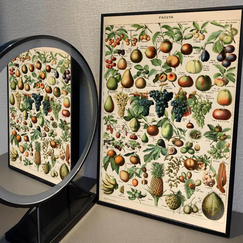 Vintage Plants Mushroom Medicine Flower Insect Butterfly Poster Paper Print Home Bedroom Entrance Art Painting Decoration