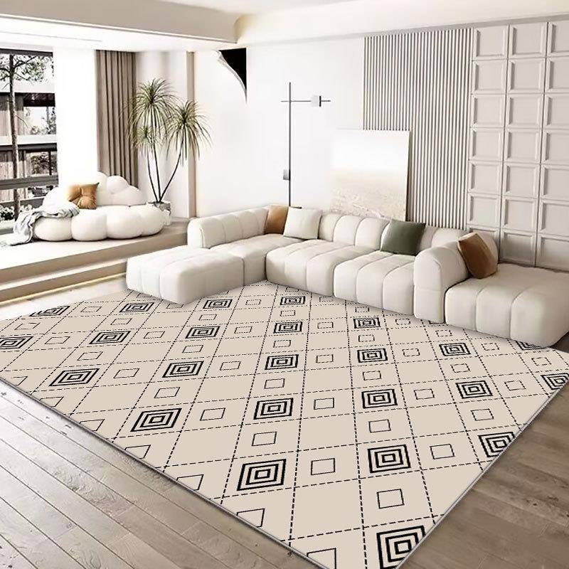 Cream Style Carpets for Living Room Large Area Bedroom Decor Simple Carpet Thickend Plush Lounge Floor Mat Fluffy Soft Study Rug
