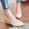 Classic Women's Wedge Heels Shoes Fashion Pink Black White Blue Wedges Party Wedding Office Shoes Ladies Dress Pumps Spring 2026