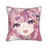 Ironmouse Neon Heart Frame With Devil Square Pillow Case Cute Vtuber Girl Cushion Cover Decor Pillowcover For Home 45X45Cm
