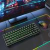 60% Mechanical Hot Swap Type-c Keyboard Small Mechanical Keyboard Wired Gaming Keyboard