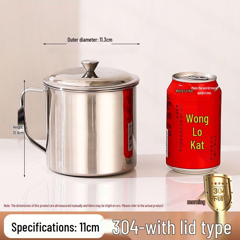 High-Quality Stainless Steel Water Cup with Handle for Kindergarten and Home Use