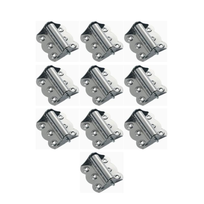 2/10Pcs Stainless Steel Butterfly Hinge Automatic Closing Flush Hinges Rustproof Spring Cabinet Door Window Hinge Home Hardware