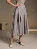 Asymmetrical Pleated Elegant Women's Hip-Hugging Skirt - Europe 2025 Fashion