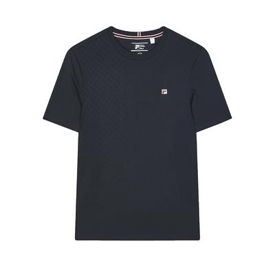 Solid Color Round Neck Thin Short Sleeve T-Shirt Men Tops Legendary-Blue F11M421119FNV