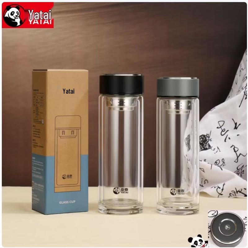 Yatai Double-Walled Glass Tea Infuser Bottle