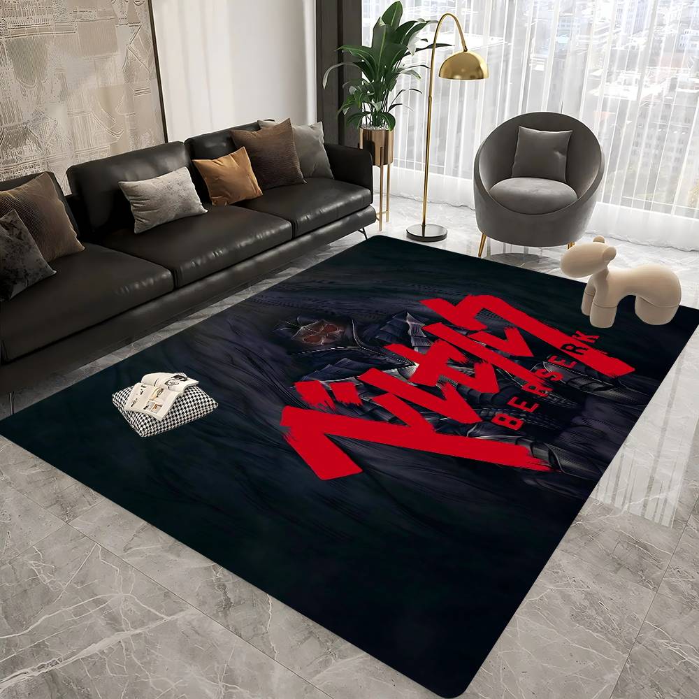 BERSERK Door Mat Washable Non-Slip Living Room Sofa Chairs Area Mat Kitchen Doormat Area Rug