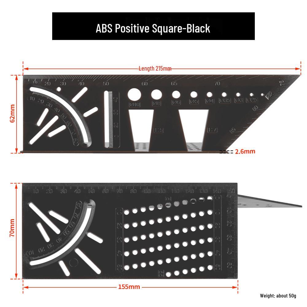 

Алюминиевый сплав 3D Деревообрабатывающий угломер со стопорным блоком и разметочным калибром