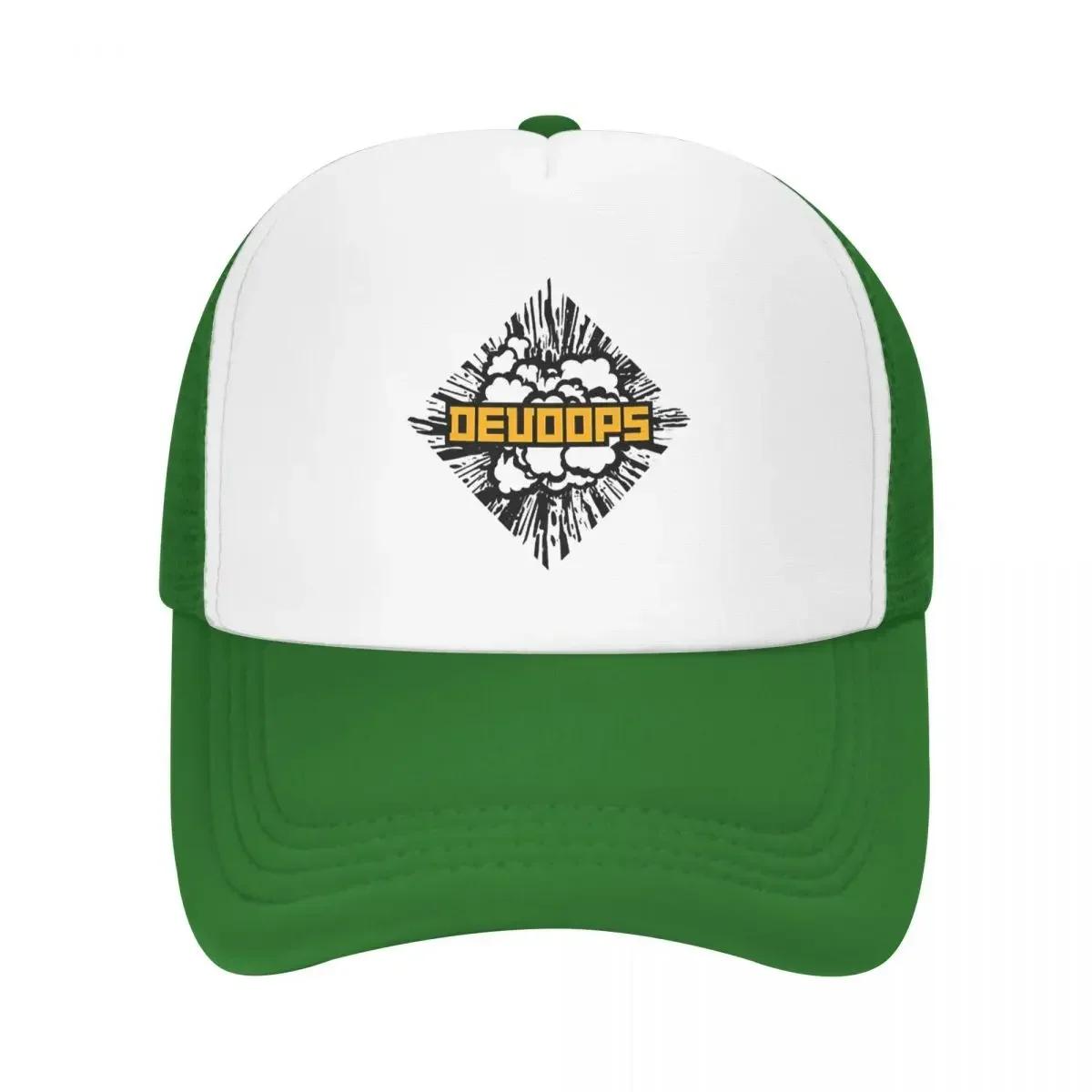

DevOops DevOps Funny Devops Sticker Cap Fashion Mesh Baseball Caps Adjustable Hat Hip Hop Unisex Baseball Hats Polychromatic One Size