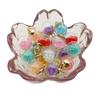 40pcs/pack Transparent Glass Ball Pendant DIY Handmade Jewelry Accessories Mixed Color Artificial Diamond Glass Ball
