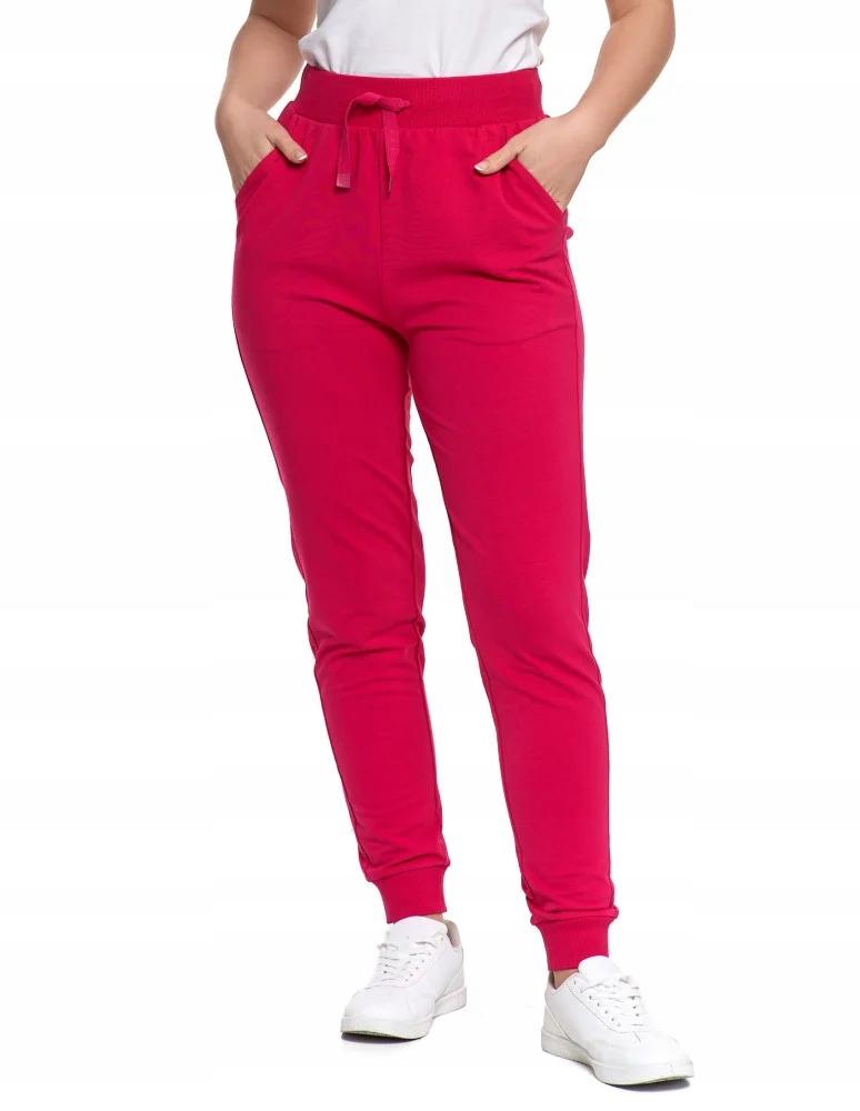 Women's Cotton Sweatpants Comfortable Elastic MORAJ M PINK