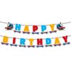 Thomas Train Birthday Party Supplies Include Cake Topper, a Banner, Balloons