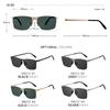 VEITHDIA Brand Fashion Sunglasses Stainless Steel High-definition Nylon Lens Polarized UV400 Eyeglasses For Men Women,  8212