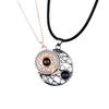 1pair High-end Sun and Moon Couple Magnetic Attraction 100 Languages Projection Necklace Men and Women Pendant Niche Design Accessories