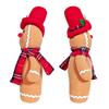 Festival Home Decoration Christmas GingerbreadMan Seasonal Plush Leg Bedroom Ornament Christmas Scene Layout