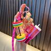 Fashionable Sports Barbell Keychain: Mini Water Cup and Bag Pendant