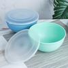Durable Wheat Straw 15cm Noodle Bowl with Lid - Ideal for Dorms and Kids