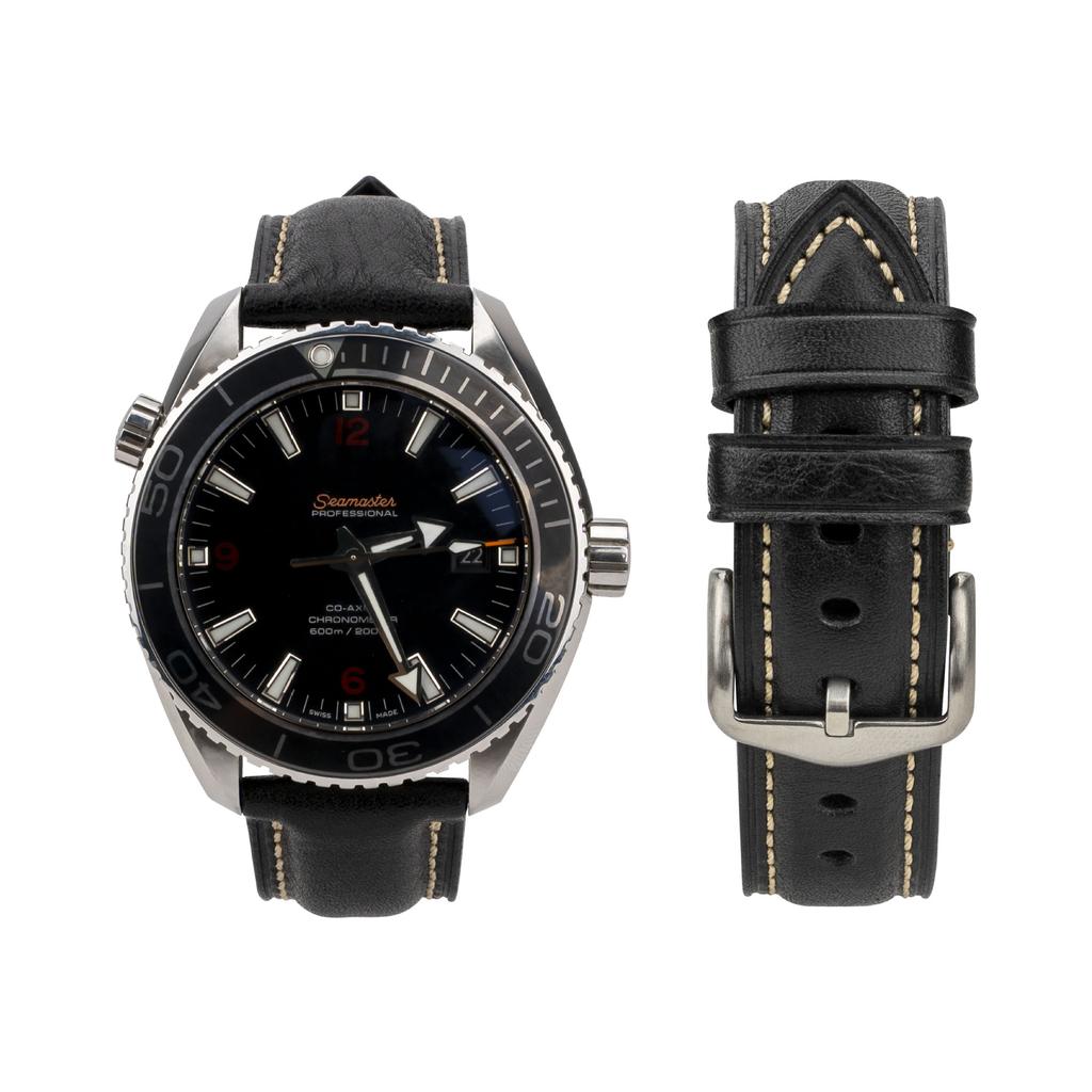 Soft Cowhide Genuine Leather Watch Strap 18 20 22 24mm Replacement for Omega Seamaster Tudor Watch for Men Durable Bracelet