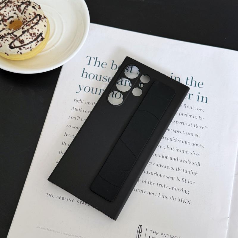 Suitable for Samsung S24ultra Mobile Phone Case Liquid Silicone S25 S23 Full inclusive Wristband Protection Case