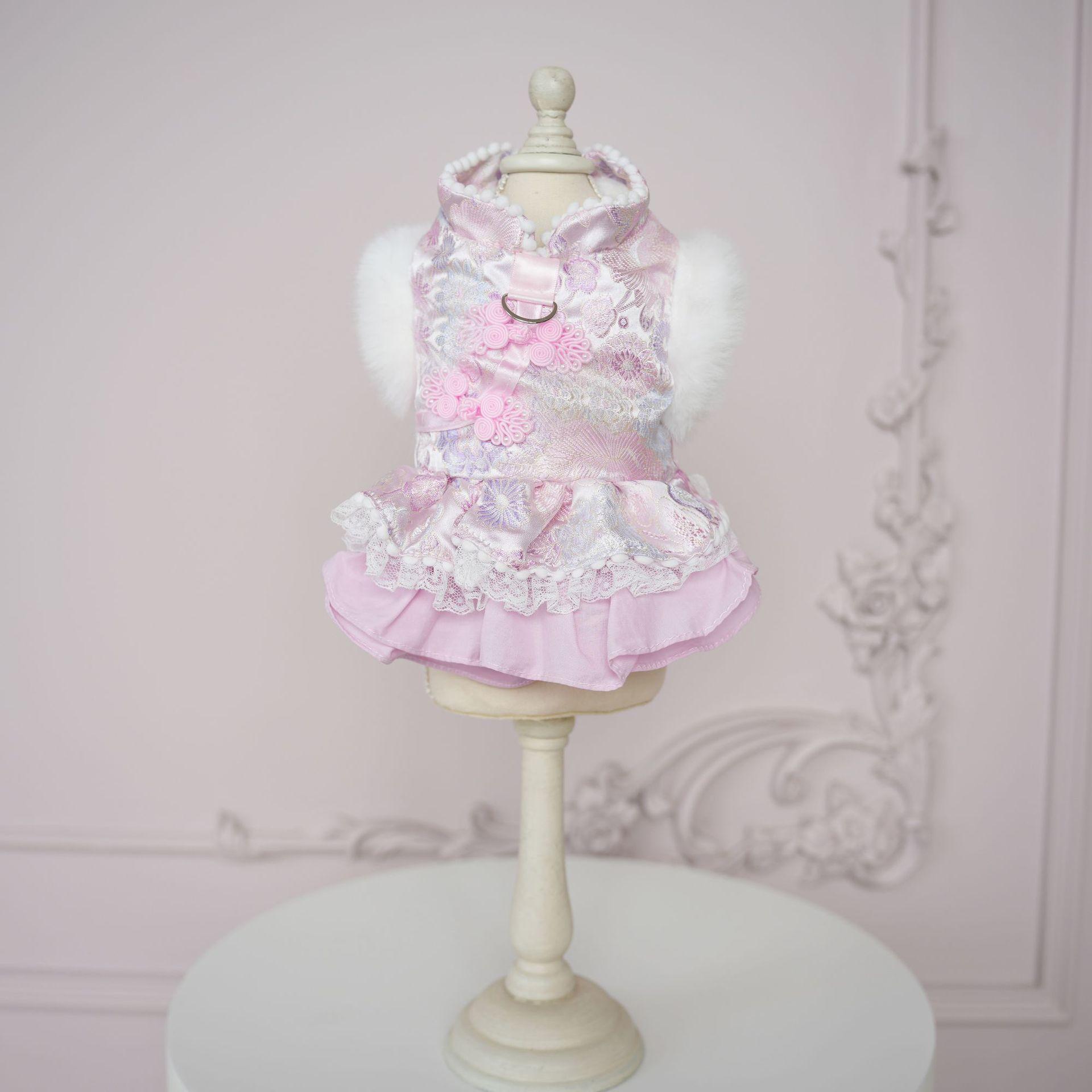 

Плюшевый ошейник для питомца, пальто для собак, китайский Новый год, защита от холода, плюшевый мишка, плюшевый кот, красная рождественская одежда, одежда для щенков, куртка XL