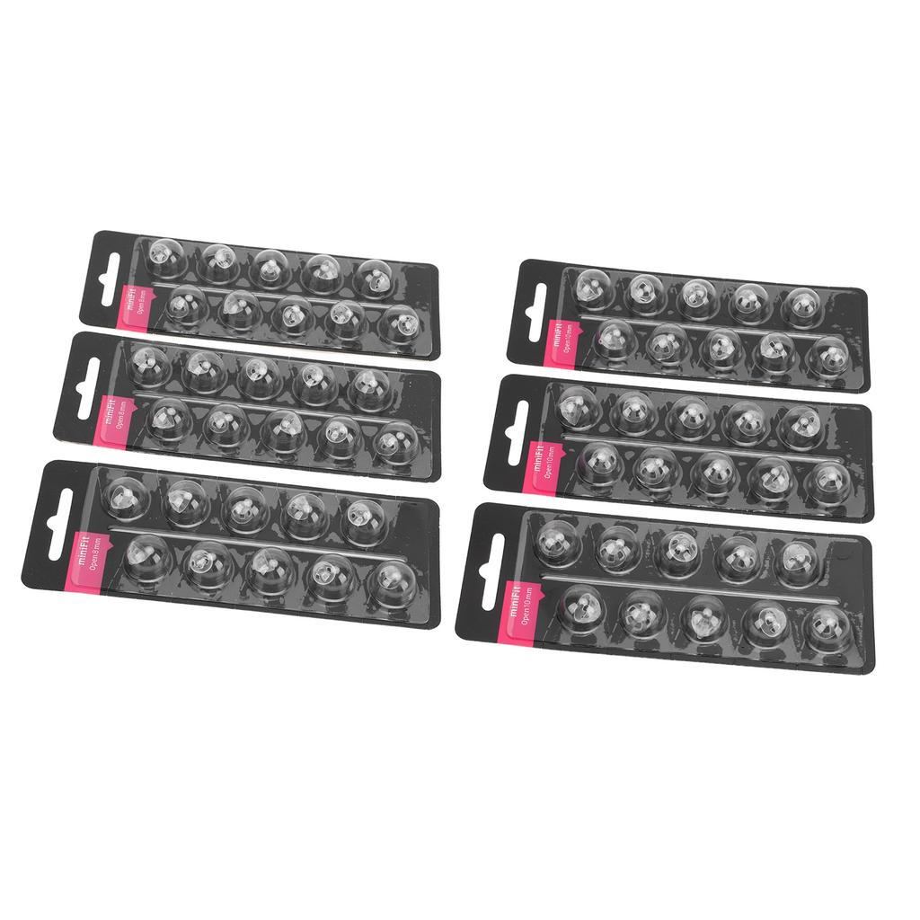 30pcs Sound Aid Domes Open Fit Sound Aid Domes Open Fit Sound Amplifier Tips for Minifit Black