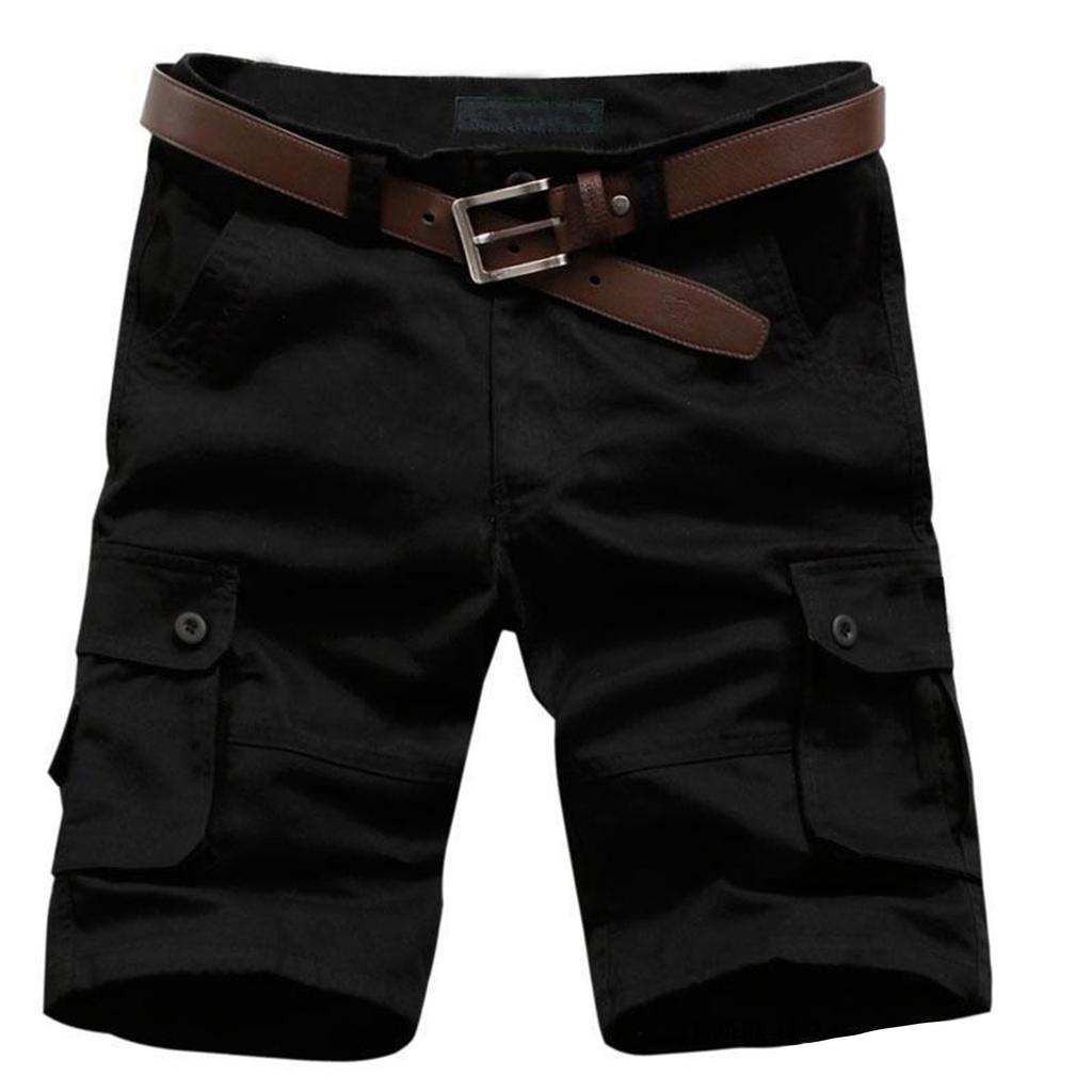 Pantaloncini Cargo Estivi da Uomo Ampi Sportivi Outdoor Multi-Tasche Pantaloni Casual Pantaloni al Ginocchio