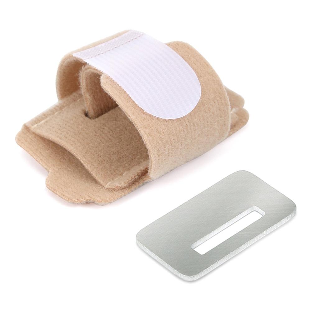 

Gel Toe Separator with Support Plate Adjustable Bunion Hallux Valgus Corrector Effective Thumb Finger Correction Foot Care Tool бежевий