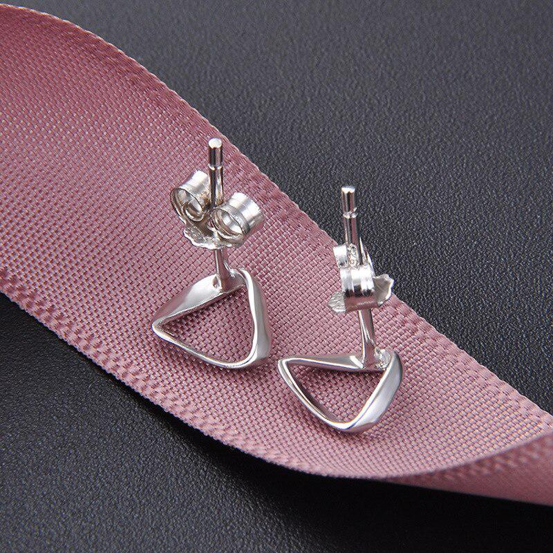 Tancise Neuer Modeschmuck Ohrstecker Silber Geometrische Form Ohrring für Frauen Feiner Schmuck Hochzeitsgeschenk