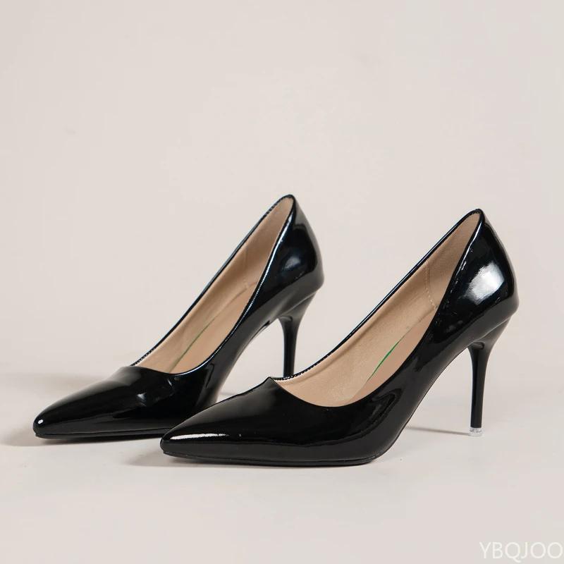 Fashion Ladies pointed high heels Shallow mouth elegant single shoe Simple fashion Womens pumps Small niche comfortable work Shoes Mujer