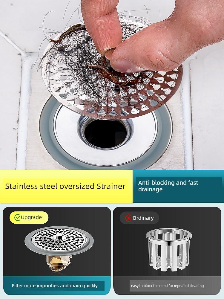 Floor Drain Deodorizer Universal for Bathrooms, Anti-Insect Sewer Anti-Odor Device, Anti-Odor Sealing Cover Filter Net