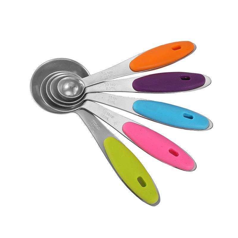 Stainless Steel Measuring Cup & Spoon Set - 10 Pieces