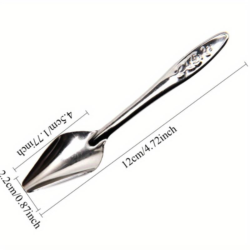 5pcs Stainless Steel Hand Feeding Spoon Suitable for Various Birds Parrots Medicine Milk Powder Feeding Tools.