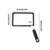 3X Magnification Magnifying Glass 72 LED Light 3 Lighting Modes Rechargeable Magnifier USB Rechargeable Large Lens