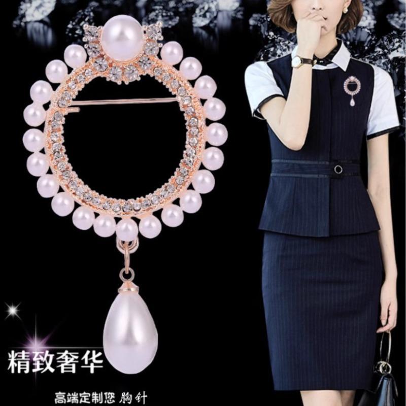 New Alloy Brooch High-end Niche Women's Peony High-end Pin Coat Suit High-end Versatile Brooch
