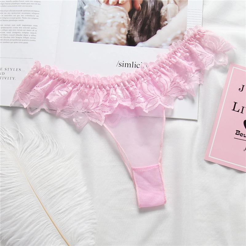 Erotické kalhotky Dámské Sexy krajkové Síťované G-String pro průhledná květinová tanga Dámská tanga s nízkým pasem Spodní kalhotky Dámské spodní prádlo