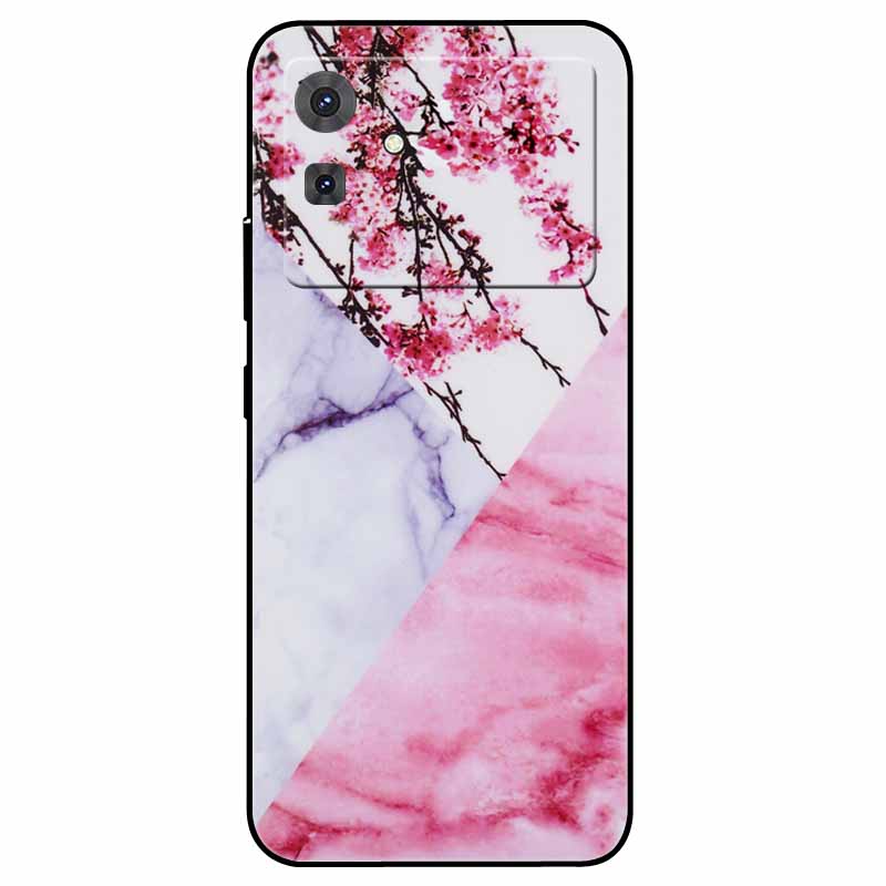For Cubot Note 21 Case Flower Marble Silicon TPU Soft Phone Bag Cover for CUBOT Note 21 2023 COOL Printing Fundas for Note21