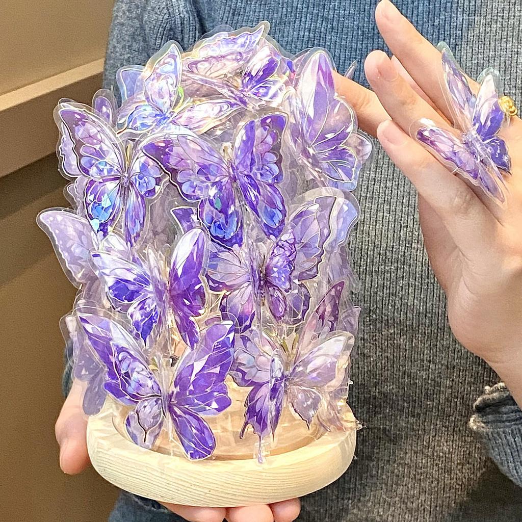 Luminous Butterfly Night Light Ornament - Ancient Style for TV Cabinet or Desk Decor