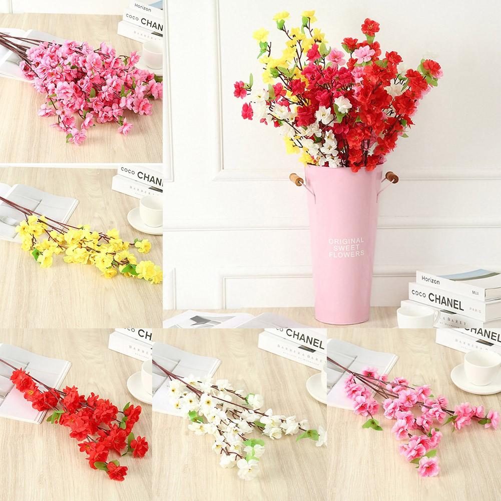 

Fake Silk Flower Silk And Plastic 63cm Bouquet Wedding red