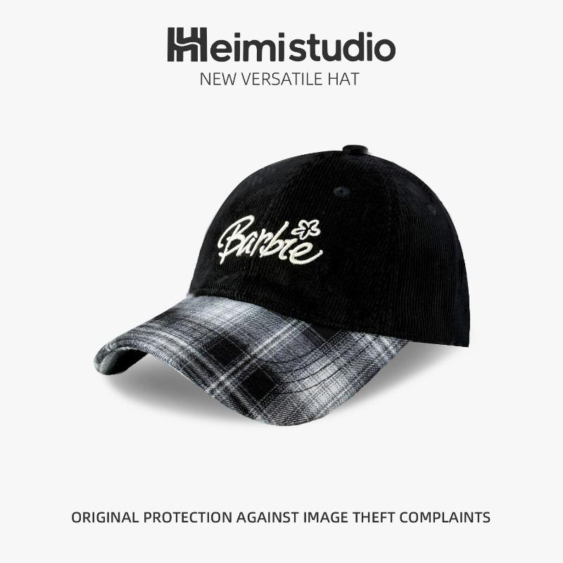25 early autumn new double-color letter embroidery versatile baseball cap women's soft top casual trendy brand cap