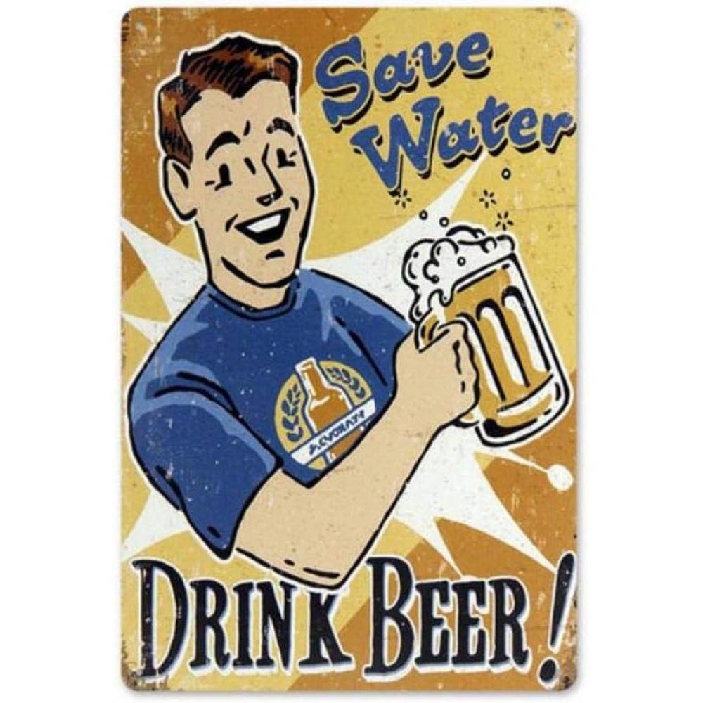 Plaque Metal Tin Signs All You Need is Beer Wall Decoration Vintage Posters Iron Painting for Man Cave Home Cafe Garden Club