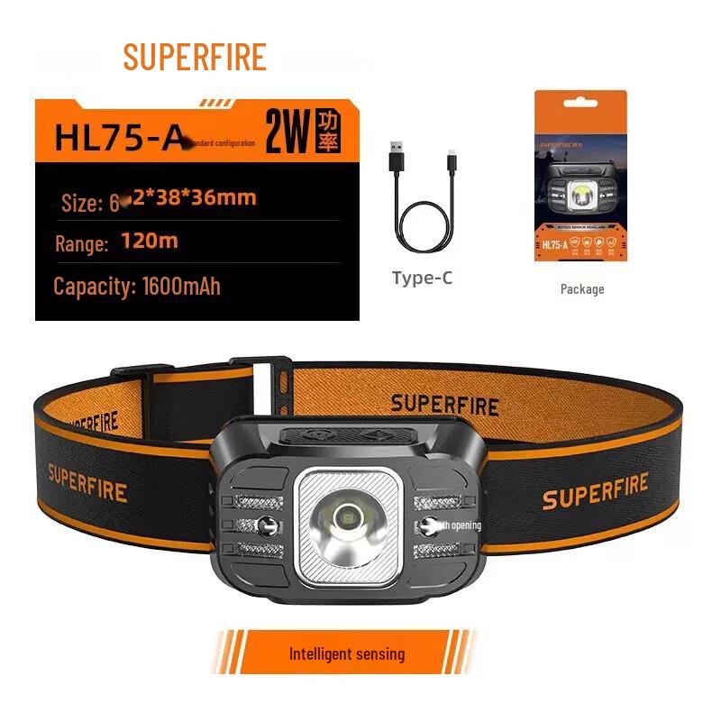 SupFire HL75-A Sensor Rechargeable Headlamp