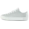 Kappa Synthetic Leather Non-Slip Wear-Resistant Low-Top Skate Shoes Women Sneaker Silver K0B45CC40D-171