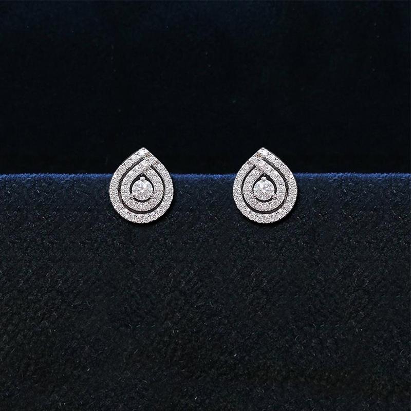 

Серьги-гвоздики Huitan Fancy Cubic Zirconia для женщин, нежный дизайн, модные универсальные украшения для ушей, роскошные аксессуары для свадебной вечеринки