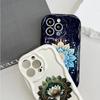 Cute Cartoon Pattern Cream Texture Casing Wavy Edge Soft Silicone Cover Phone Case for Huawei Honor Infinix Tecno iPhone