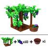 MOC Blocks Vineyard Square Grape Trellis Vine Farm Plant Garden Scene City Model Learning Construction Bricks Children's Toy