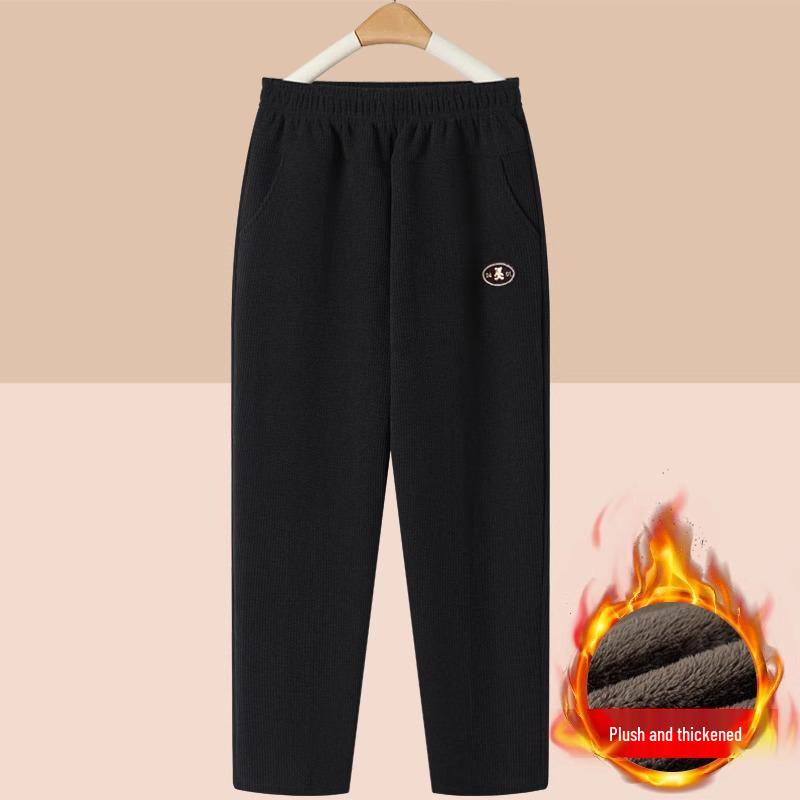 

Мамины зимние вельветовые брюки на флисовой подкладке для женщин среднего и пожилого возраста 4XL (130-145 jin)