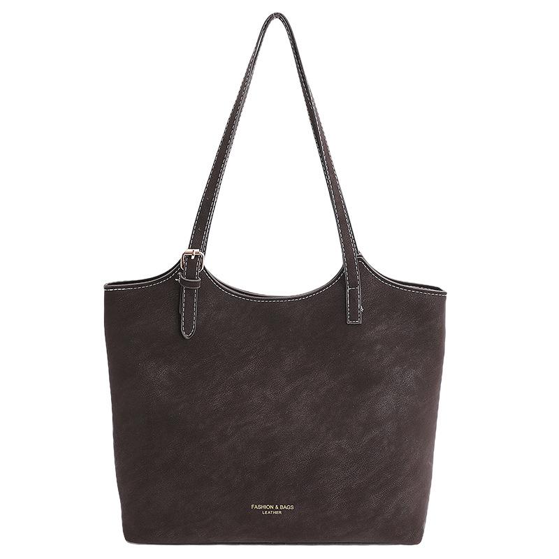 Retro hochwertige Tote-Tasche Damen Frühling und Herbst neue trendige Handtasche mit großem Fassungsvermögen für die Arbeit Pendeln Umhängetasche Tasche