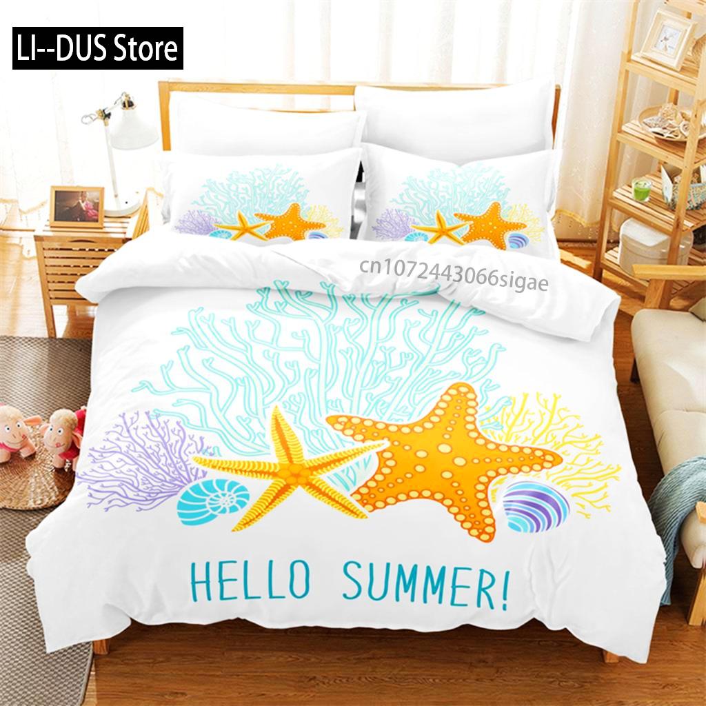 Ocean Bedding Set Duvet Cover Set 3d Bedding Digital Printing Queen Size Bedding Set Fashion Design