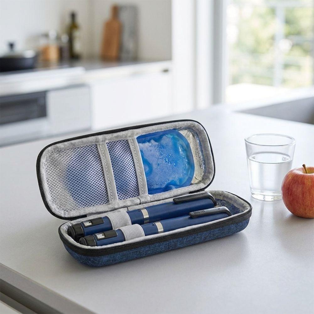 Temperature Display Insulin Vial Storage Case Waterproof Insulin Pens Storage Box Portable Use