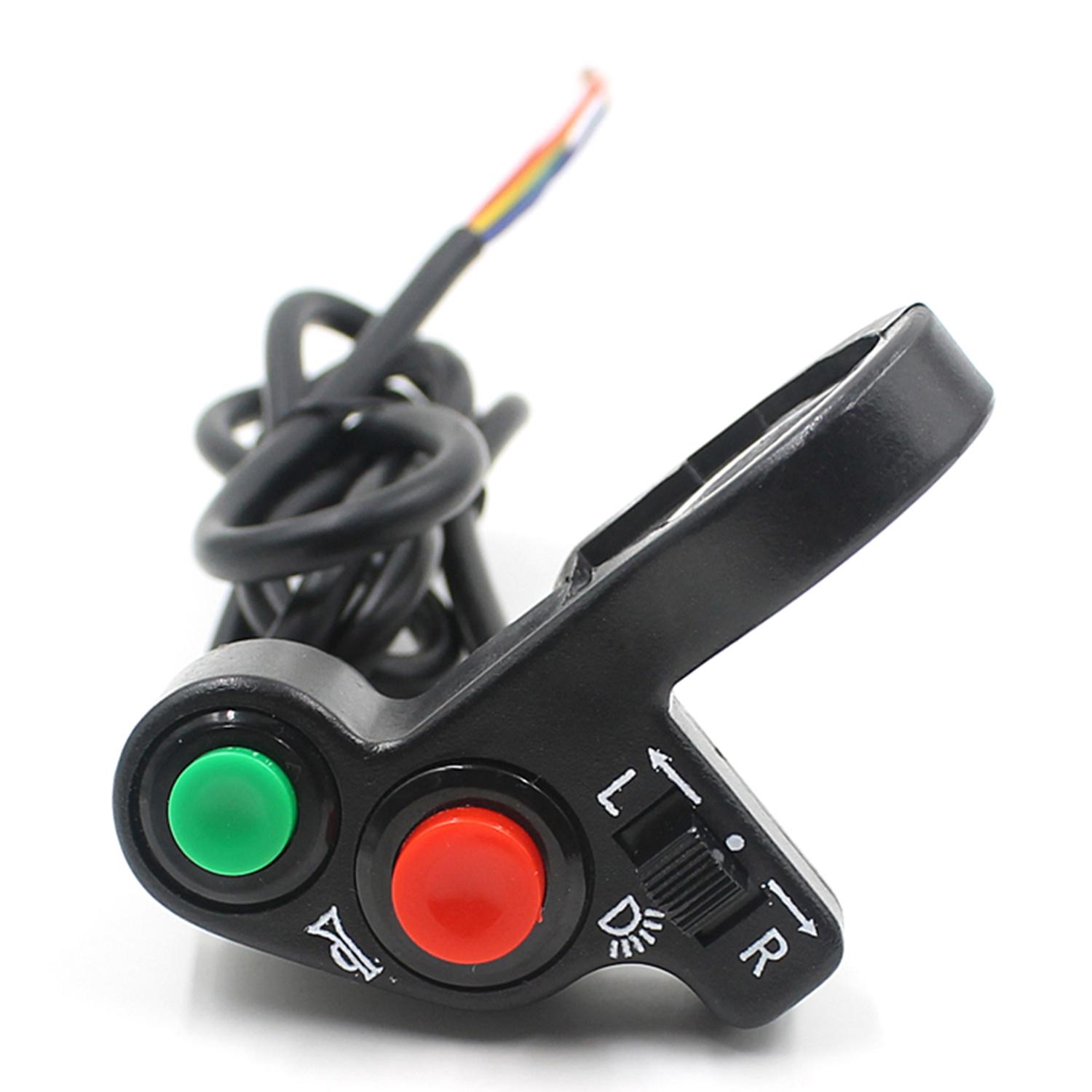 

Универсальный переключатель сигнала поворота мотоцикла, 7/8 22 мм, сменные детали для вторичного рынка, совместимые с мотоциклами, скутерами, квадроциклами. 7.6*5.9*3cm чёрный